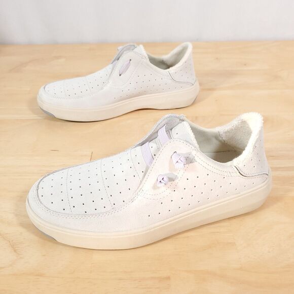 Stio Women's Sz 9 Colter Summer Low Shoes Sneakers Gray Suede Wool Blend Lining - Picture 4 of 8